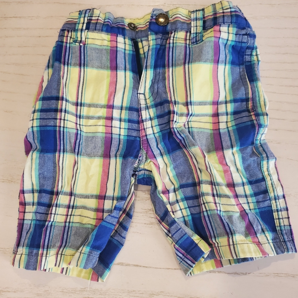 Nautica 24 Month Multicolor Plaid Shorts